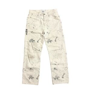 BDG men’s splatter jeans with doodle print